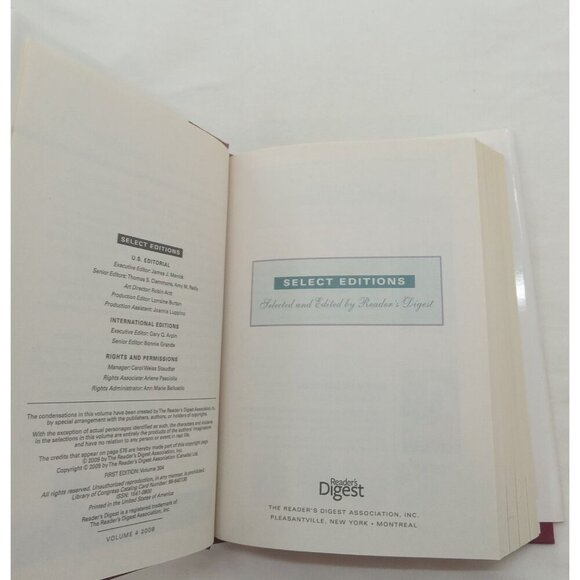 Readers Digest Select Editions Vol 4 2009 Hardcover - Near Mint - Picture 9 of 10